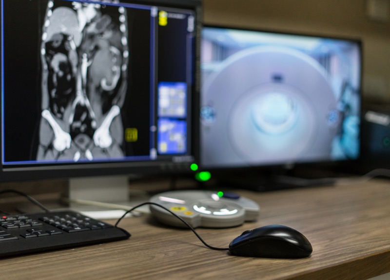 CT Scan Control Room, Medical concept